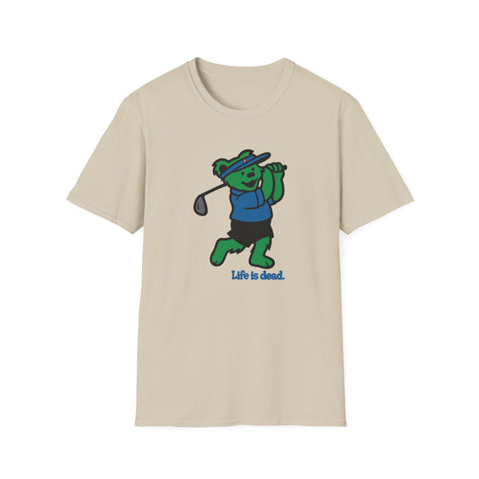 Golfin' Bear - Life is dead. Grateful Dead TShirt