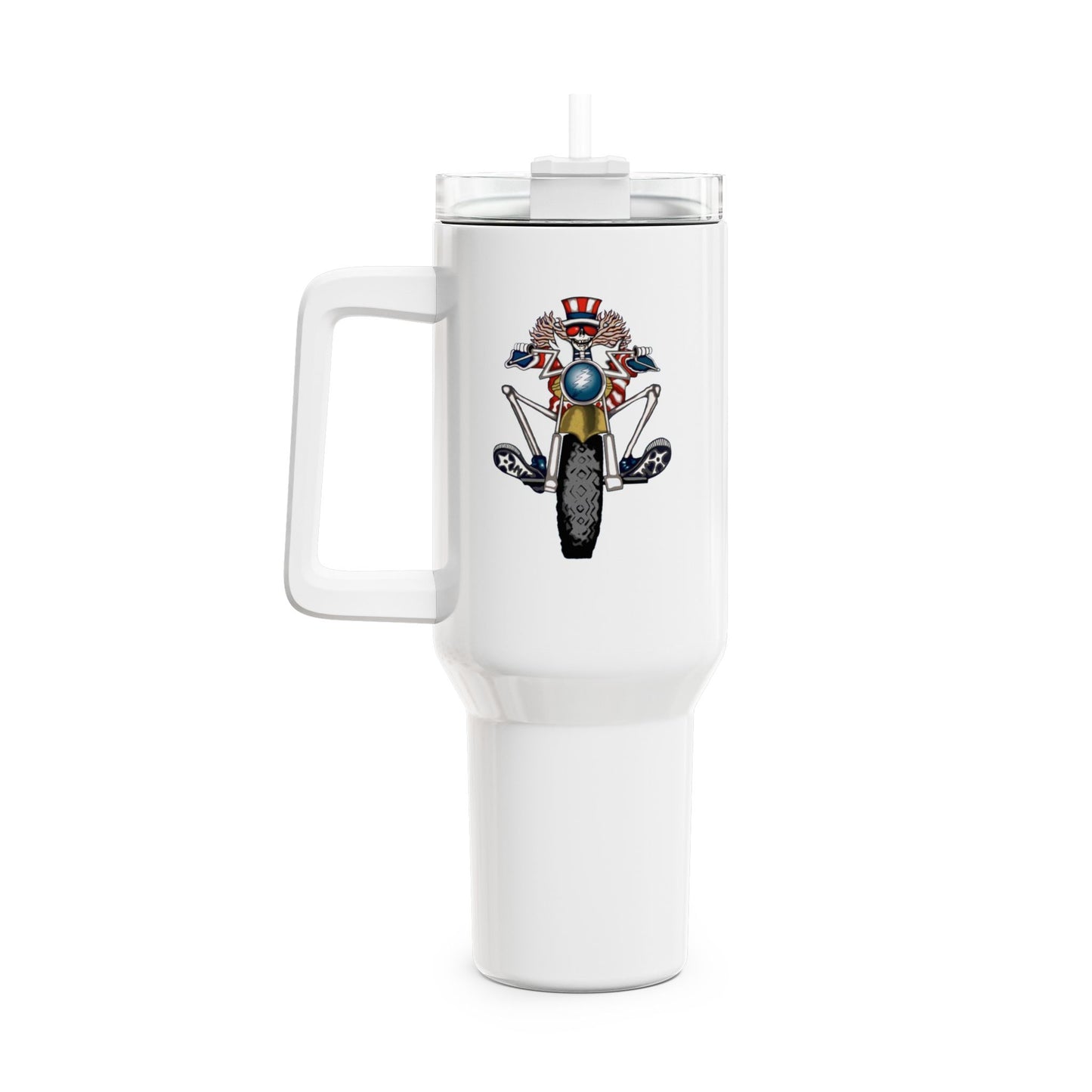 Psychle Sam "Fat Man" Tumbler,  Double Insulated 40oz Travel Mug