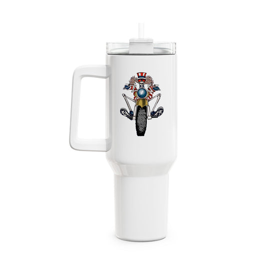 Psychle Sam "Fat Man" Tumbler,  Double Insulated 40oz Travel Mug