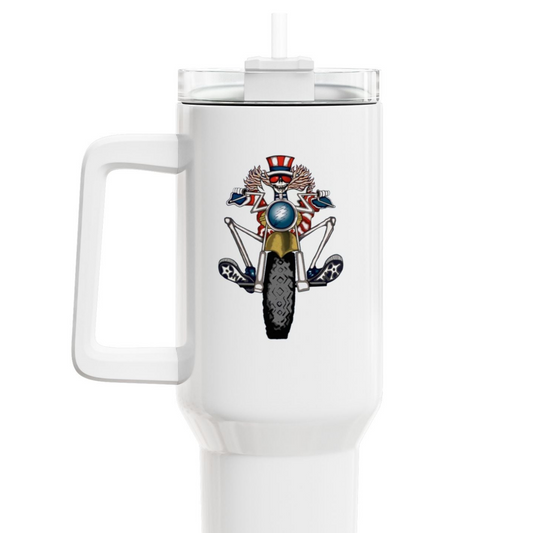 Psychle Sam "Fat Man" Tumbler,  Double Insulated 40oz Travel Mug
