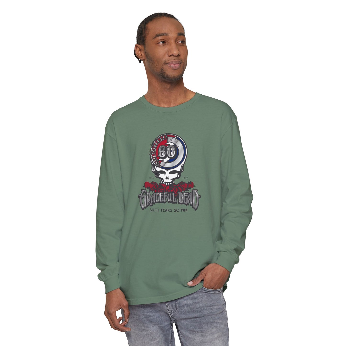 Grateful Dead 60th Anniversary Vineyard Collection Garment-dyed Long Sleeve T-Shirt