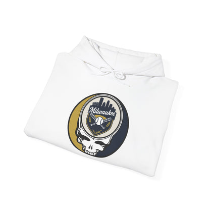 Milwaukee Brewers Grateful Dead Unisex Heavy Blend Hoodie - MLB