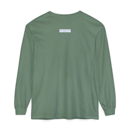Patchwork Bear Double-Sided Vineyard Collection Garment-dyed Long Sleeve T-Shirt