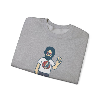 Peace Lovin' Jerry | Life is dead. Crewneck Sweatshirt