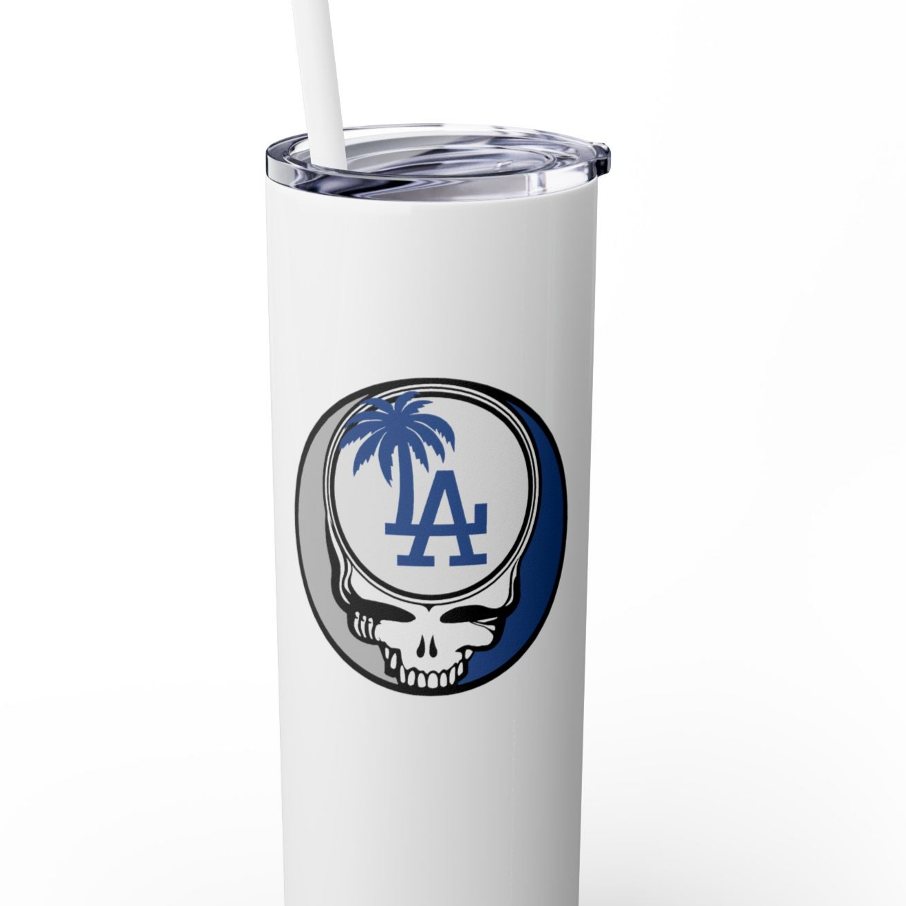 Los Angeles Dodgers Skinny Tumbler with Straw, 20oz