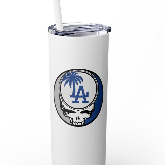 Los Angeles Dodgers Skinny Tumbler with Straw, 20oz