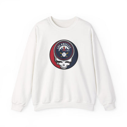 Los Angeles Angels Stealie Grateful Dead Crewneck Sweatshirt - MLB