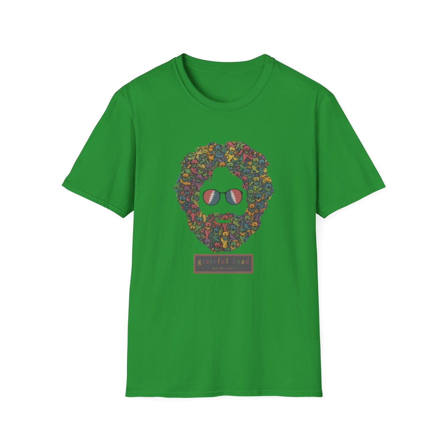 Jerry Garcia Dancing Bears Face - Vineyard Collection Grateful Dead TShirt