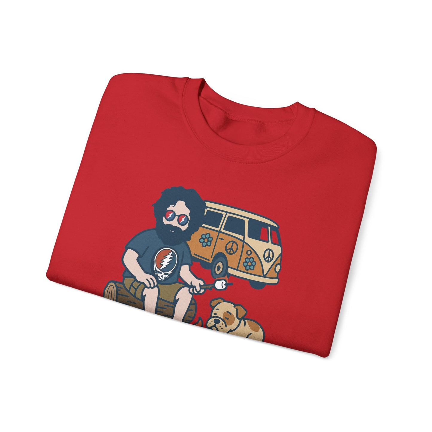 Jerry and Frank are Camping | Life is dead. Crewneck Sweatshirt