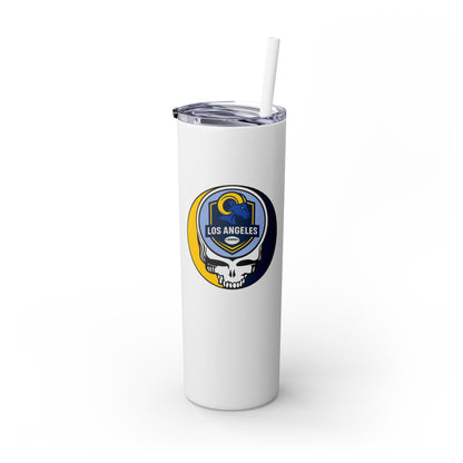 Los Angeles Football Stealie Skinny Tumbler with Straw, 20oz - NFL