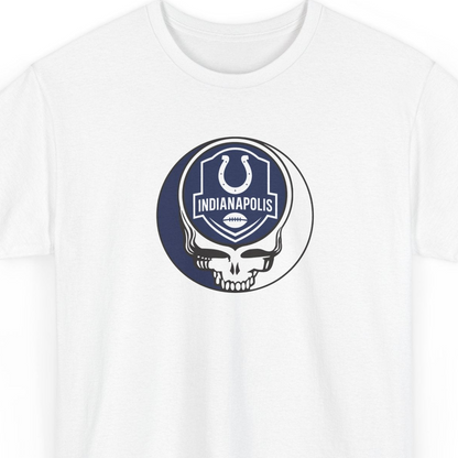 Indianapolis Football Stealie Grateful Dead Steal Your Face T-Shirt - NFL