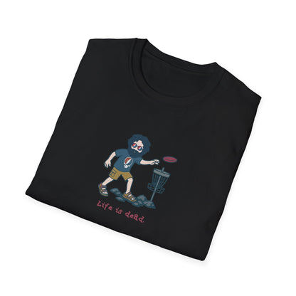 Disc Golfin' Jerry - Life is dead. Grateful Dead TShirt