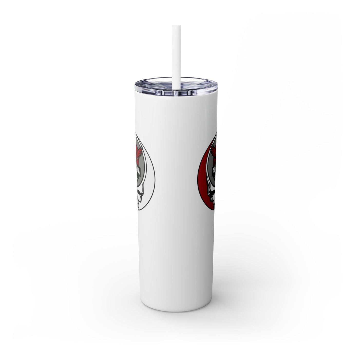Arizona Football Stealie Skinny Tumbler with Straw, 20oz - NFL