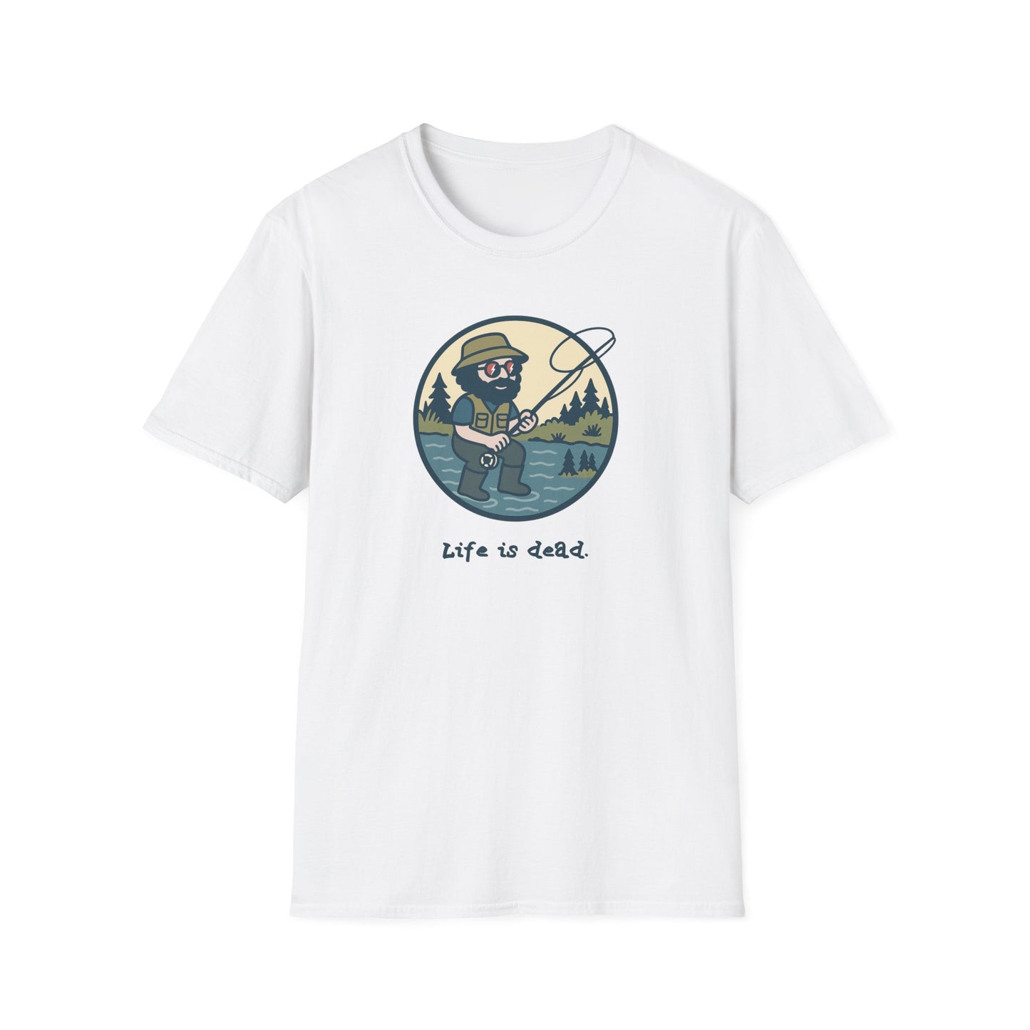 Fly Fishin' Jerry - Life is dead. Grateful Dead TShirt