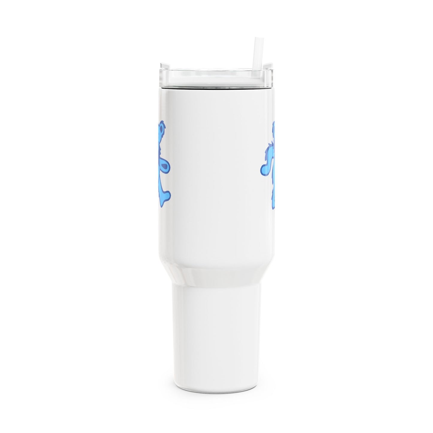 Blue Dancing Bear "Fat Man" Tumbler,  Double Insulated 40oz Travel Mug