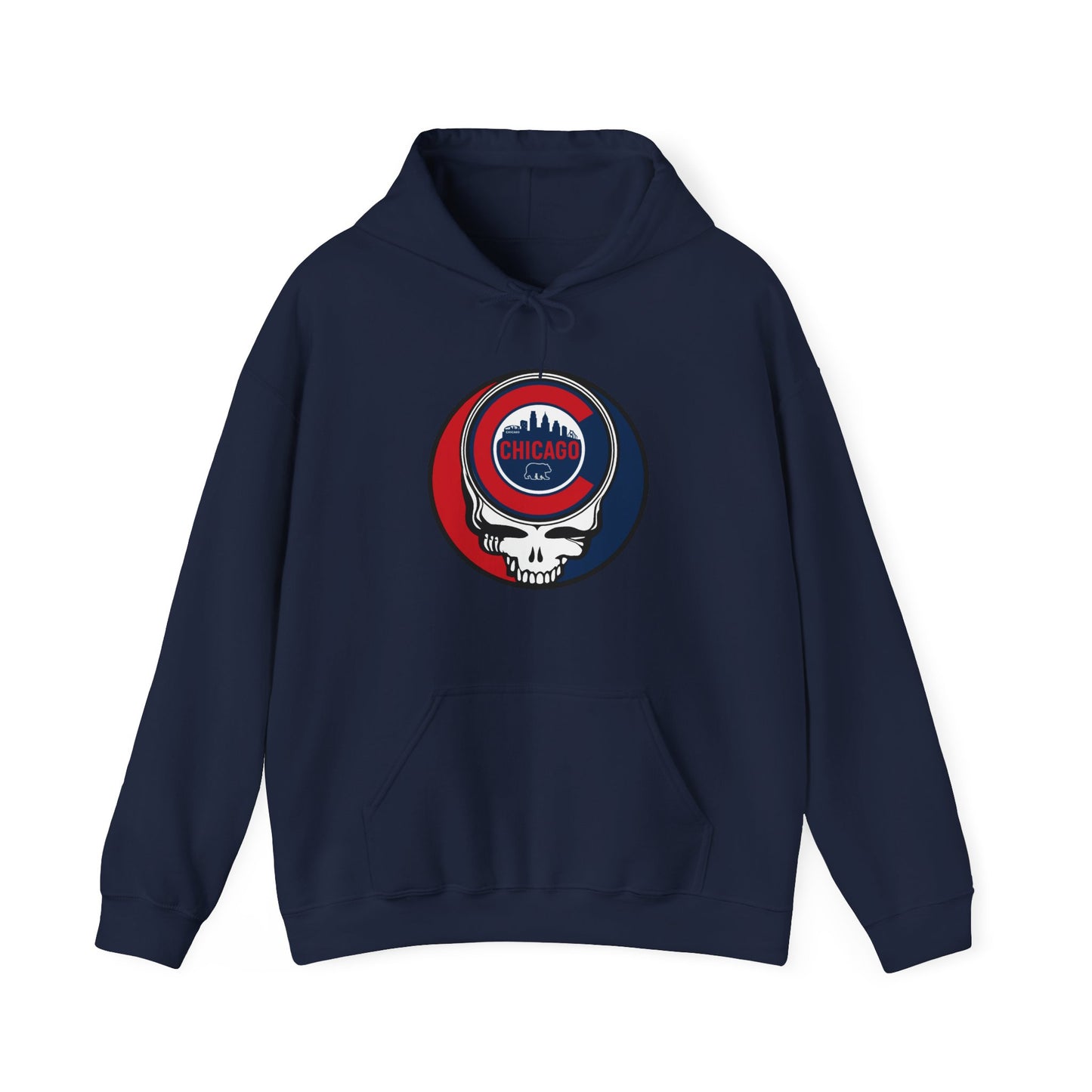 Chicago Cubs Grateful Dead Unisex Heavy Blend Hoodie - Hooded Sweatshirt