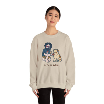 Jerry and Frank Are Sharin' | Life is dead. Crewneck Sweatshirt