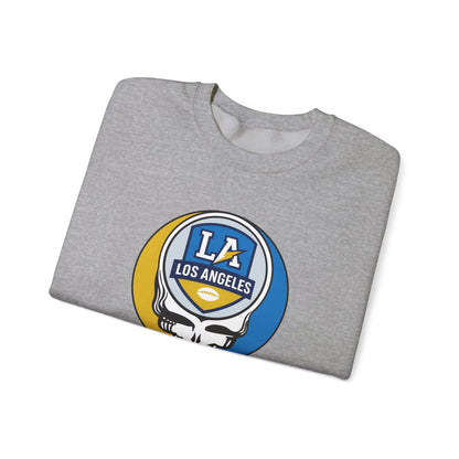 Los Angeles Football Grateful Dead Stealie Crewneck Sweatshirt - NFL
