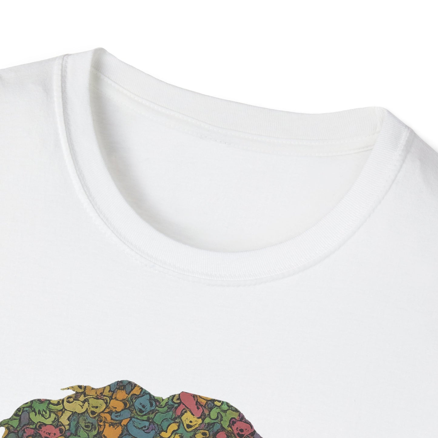 Jerry Garcia Dancing Bears Face - Vineyard Collection Grateful Dead TShirt