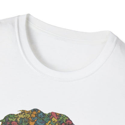 Jerry Garcia Dancing Bears Face - Vineyard Collection Grateful Dead TShirt