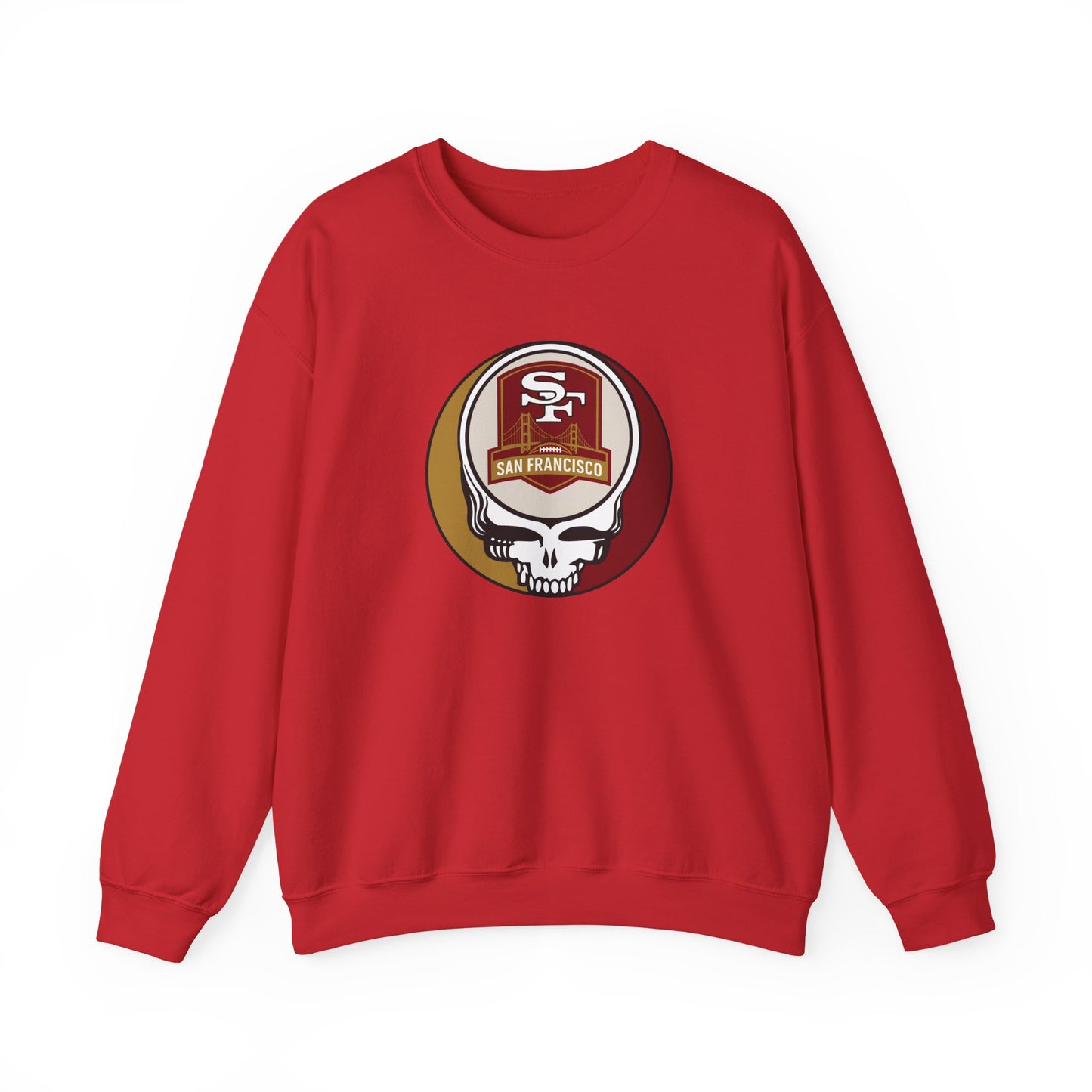 San Franisco Football Grateful Dead Stealie Crewneck Sweatshirt