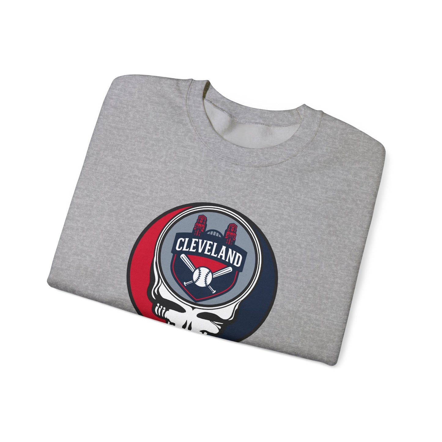 Cleveland Guardians Grateful Dead Stealie Crewneck Sweatshirt - MLB