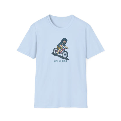 Mountain Bikin' Jerry - Life is dead. Grateful Dead TShirt
