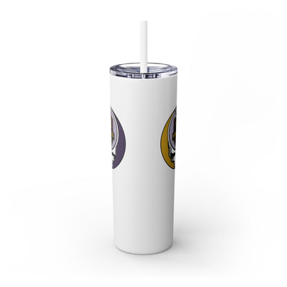 Minnesota Football Stealie Skinny Tumbler with Straw, 20oz - NFL