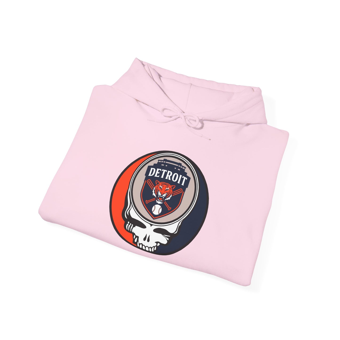 Detroit Tigers Grateful Dead Unisex Heavy Blend Hoodie - Hooded Sweatshirt