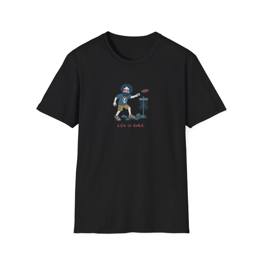 Disc Golfin' Jerry - Life is dead. Grateful Dead TShirt