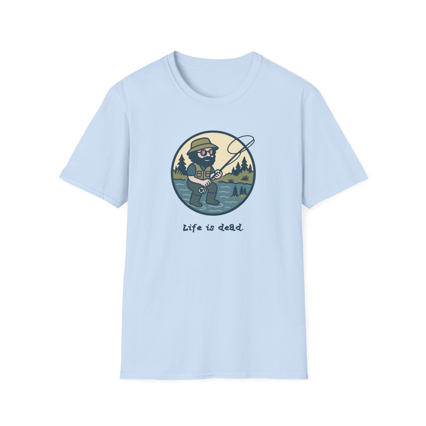 Fly Fishin' Jerry - Life is dead. Grateful Dead TShirt