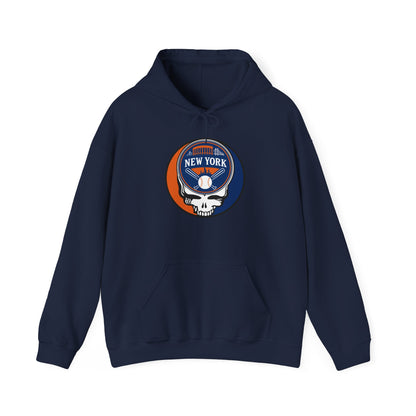 New York Mets Stealie Grateful Dead Unisex Heavy Blend Hoodie - MLB