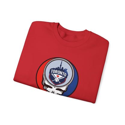 Toronto Blue Jays Stealie Grateful Dead Crewneck Sweatshirt - MLB