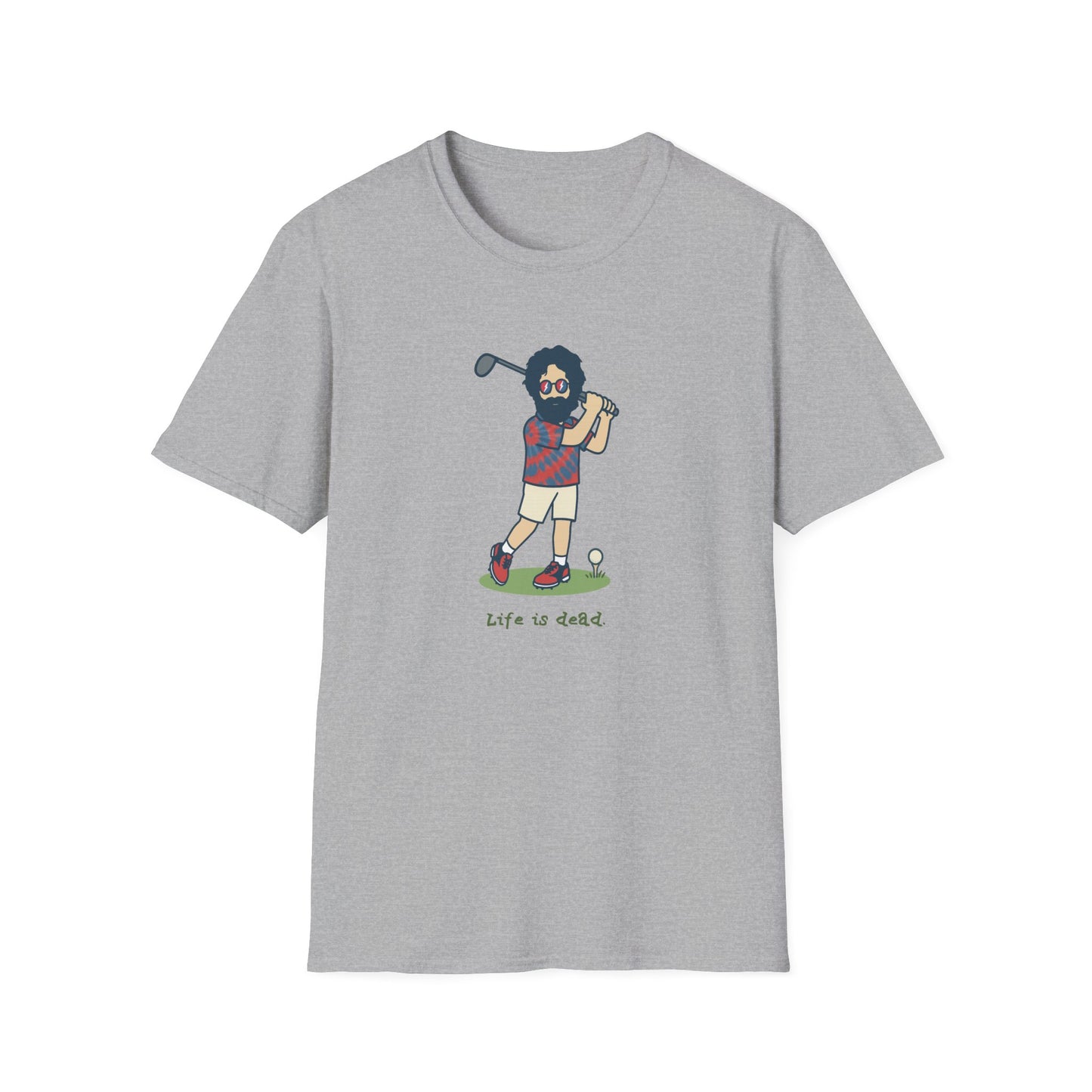 Golfin' Jerry - Life is dead. Grateful Dead TShirt