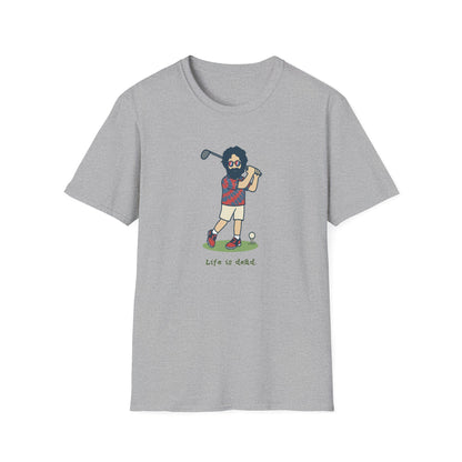 Golfin' Jerry - Life is dead. Grateful Dead TShirt