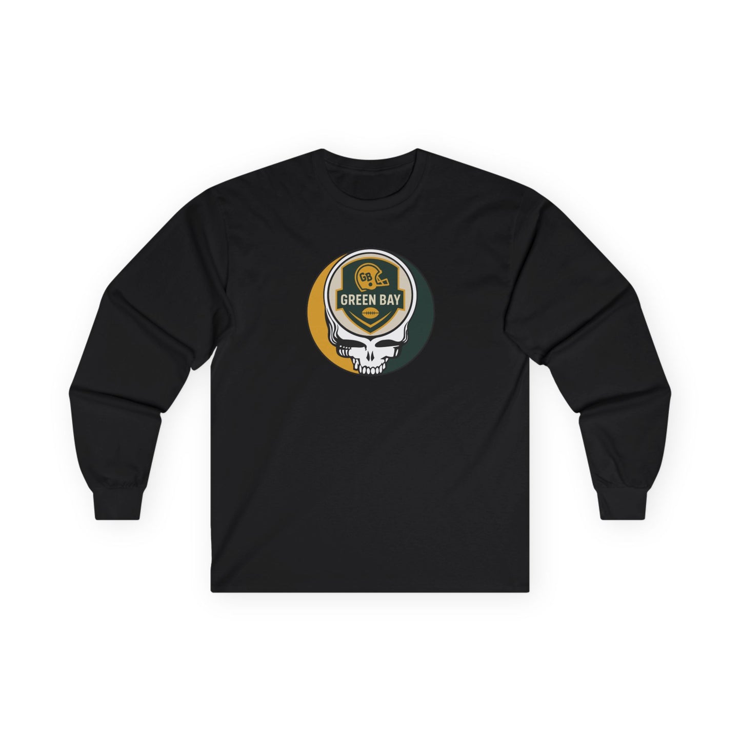 Green Bay Football Stealie Ultra Cotton Long Sleeve Tee