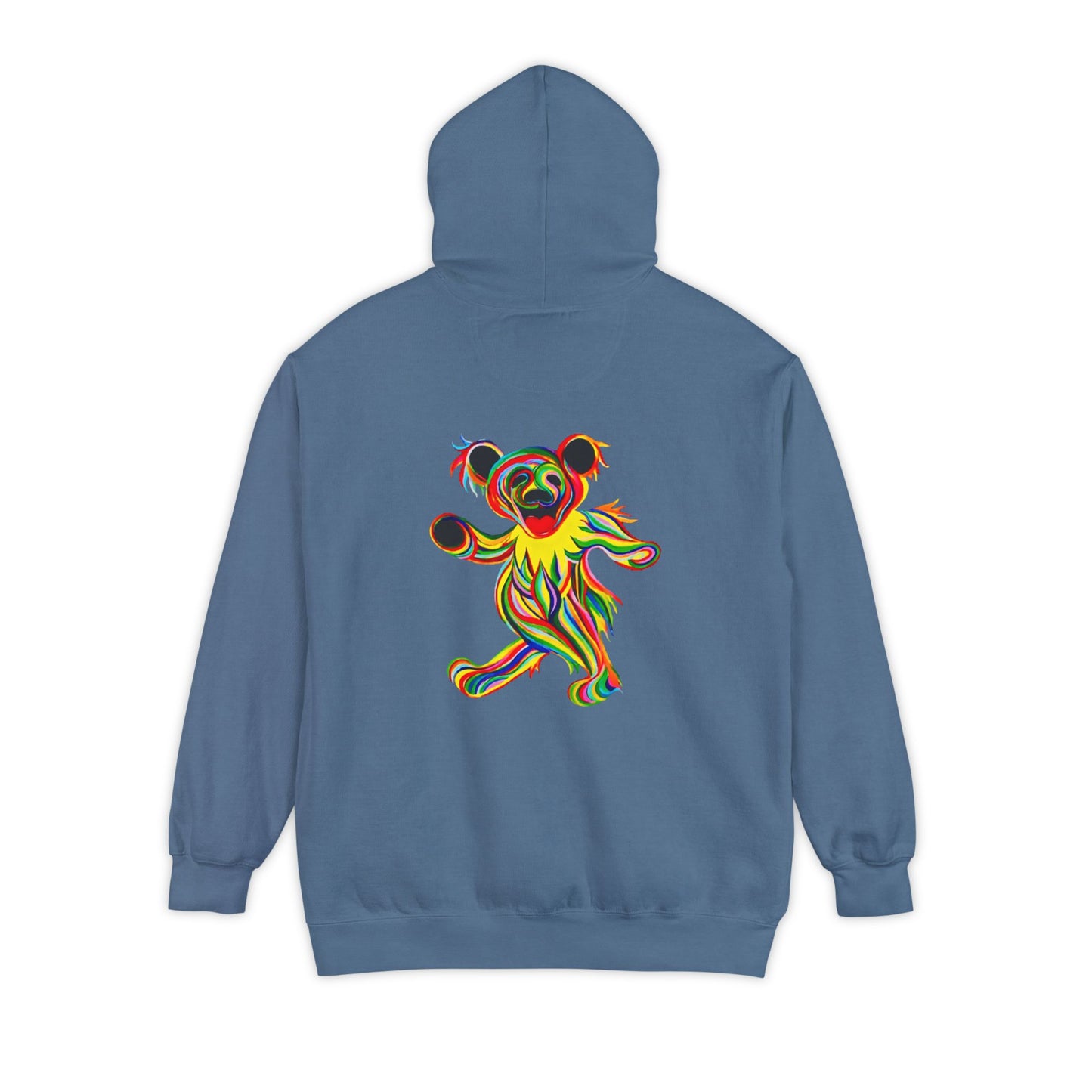 Tie-Dye Bear Vineyard Collection Unisex Garment-Dyed Hoodie