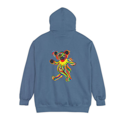 Tie-Dye Bear Vineyard Collection Unisex Garment-Dyed Hoodie