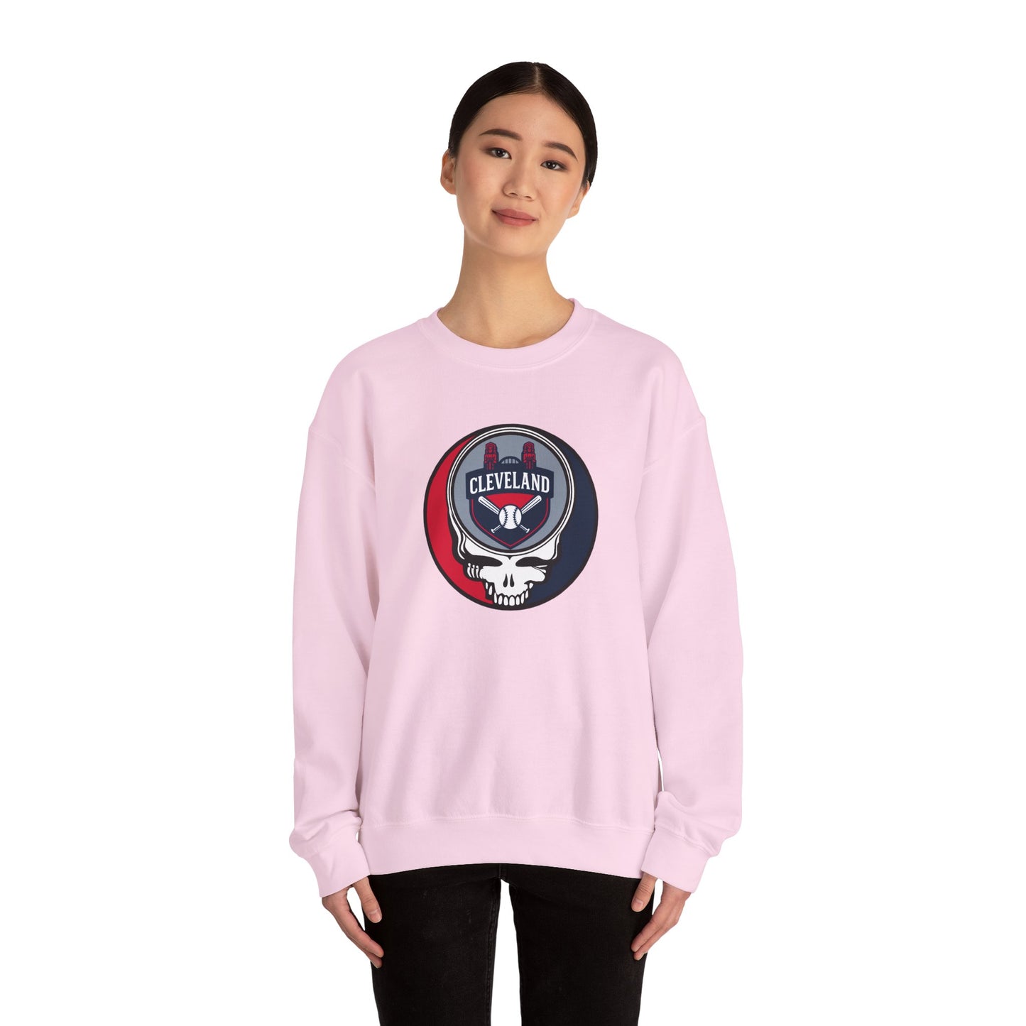 Cleveland Guardians Grateful Dead Stealie Crewneck Sweatshirt - MLB
