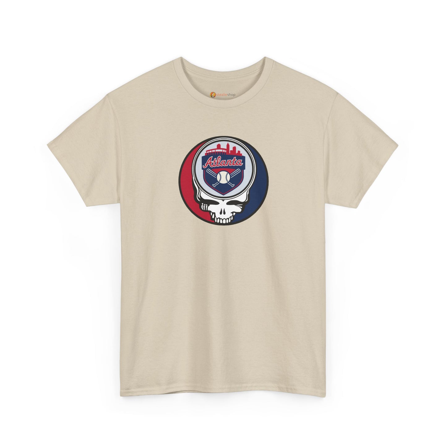 Atlanta Braves Grateful Dead Steal Your Face T-Shirt - MLB