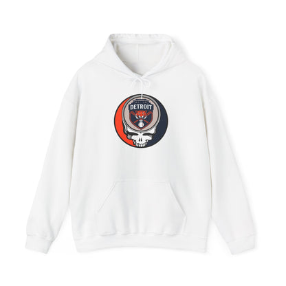 Detroit Tigers Grateful Dead Unisex Heavy Blend Hoodie - Hooded Sweatshirt