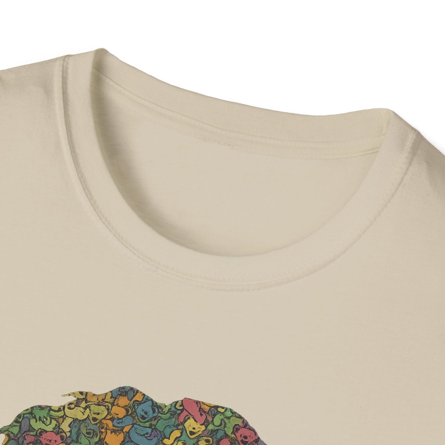 Jerry Garcia Dancing Bears Face - Vineyard Collection Grateful Dead TShirt