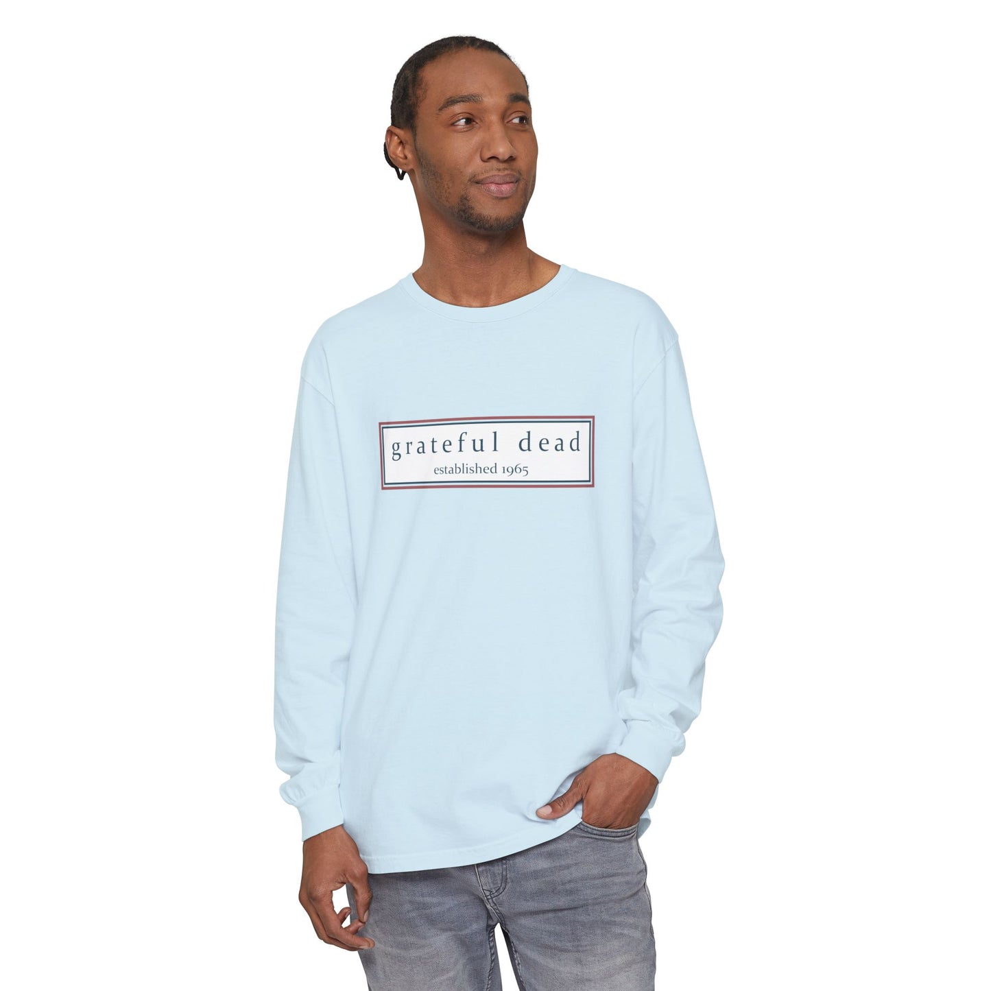 Grateful Dead Dancing Bear Two-Sided Vineyard Collection Garment-dyed Long Sleeve T-Shirt