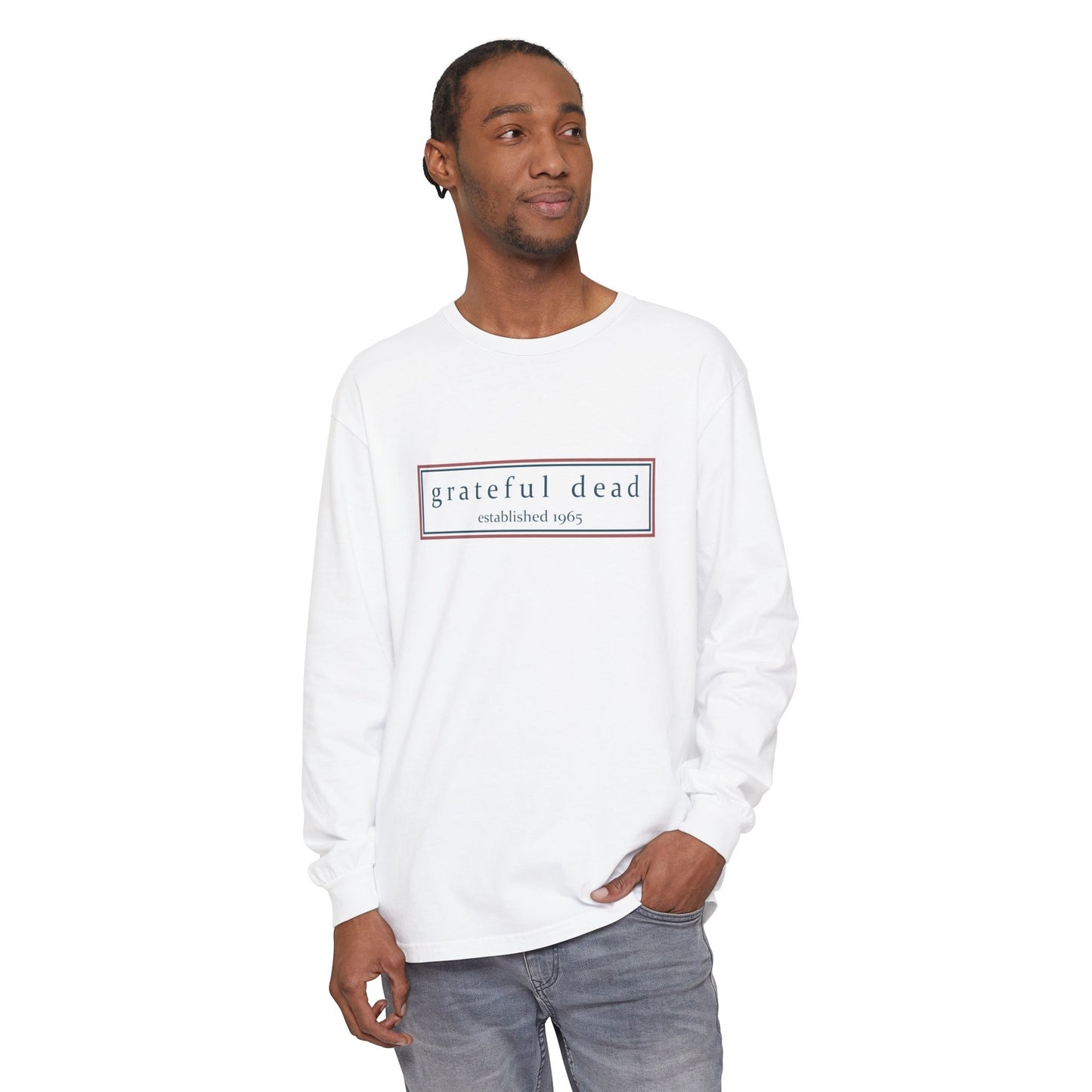 Grateful Dead Dancing Bear Two-Sided Vineyard Collection Garment-dyed Long Sleeve T-Shirt