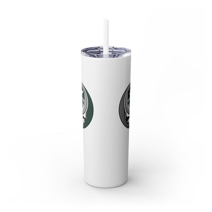New York Football Stealie Skinny Tumbler with Straw, 20oz - NFL