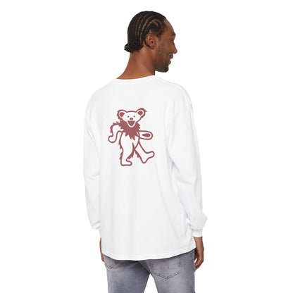 Grateful Dead Dancing Bear Two-Sided Vineyard Collection Garment-dyed Long Sleeve T-Shirt