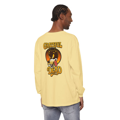 The Wolf Vineyard Collection Garment-Dyed Two-Sided Long Sleeve T-Shirt