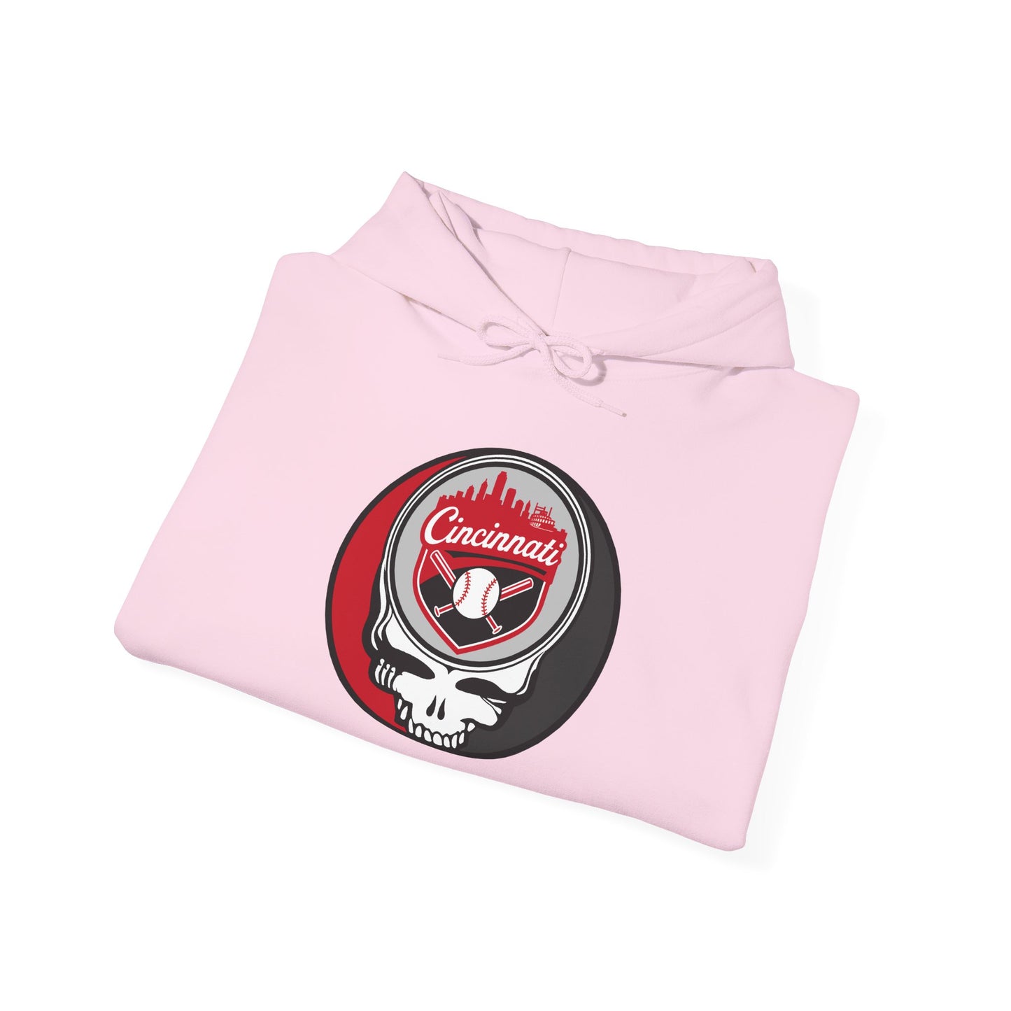 Cincinnati Reds Grateful Dead Unisex Heavy Blend Hoodie - Hooded Sweatshirt