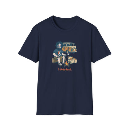 Campin' Jerry - Life is dead. Grateful Dead TShirt