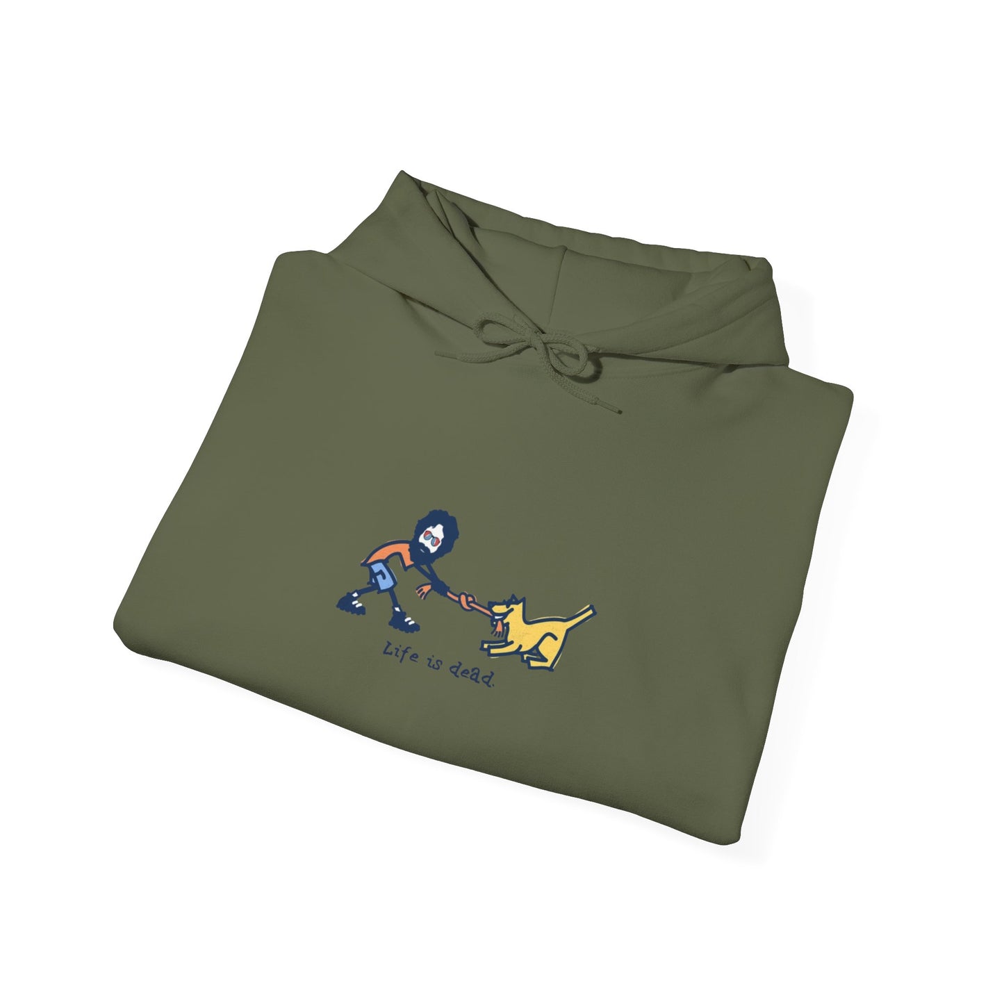 Life is dead. Jerry and His Best Friend Grateful Dead Unisex Hoodie